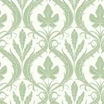 York Wallcoverings Adirondack Damask Green & White Wallpaper | Wallpaper Twins York Wallcoverings Adirondack Damask Green & White Wallpaper - SKU DM4921