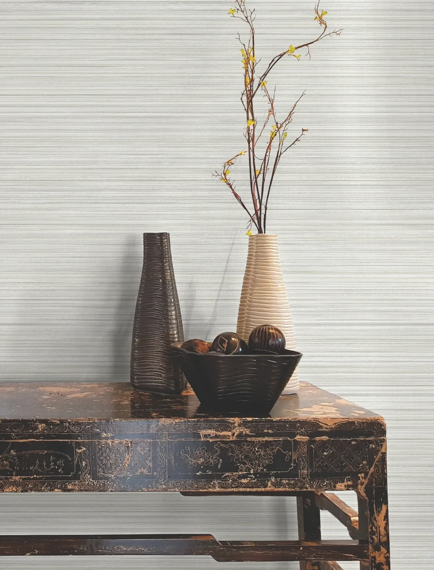 York Wallcoverings Alignment Grey Wallpaper - SKU FM1074