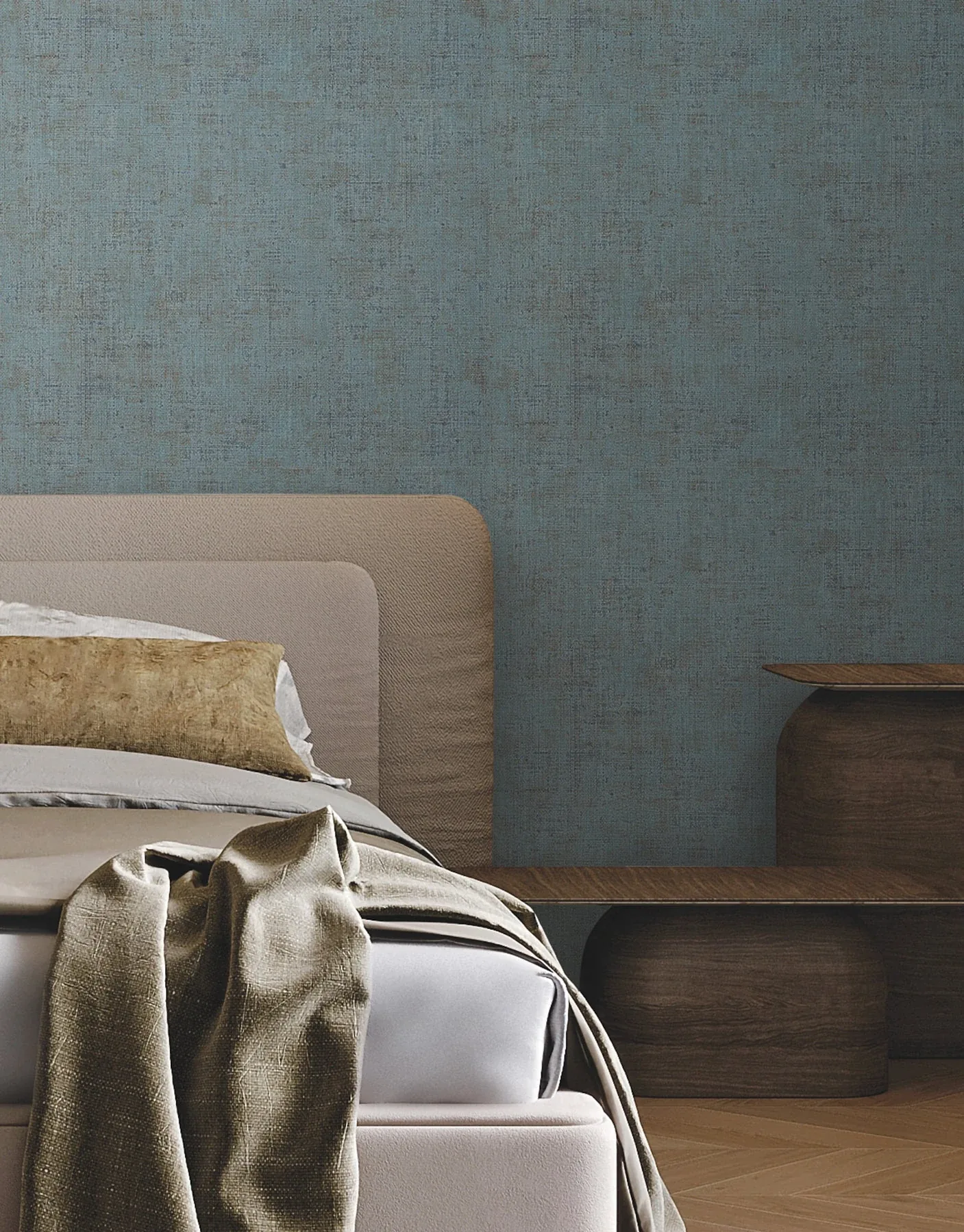 York Wallcoverings Alma Blue Faux Weave Wallpaper | Wallpaper Twins York Wallcoverings Alma Blue Faux Weave Wallpaper - SKU SI7151