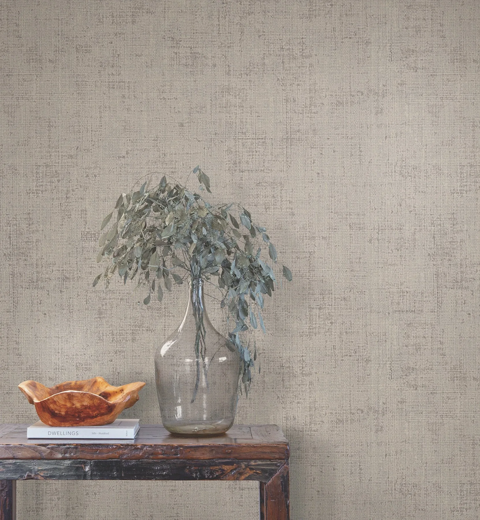 York Wallcoverings Alma Grey Faux Weave Wallpaper - SKU SI7144