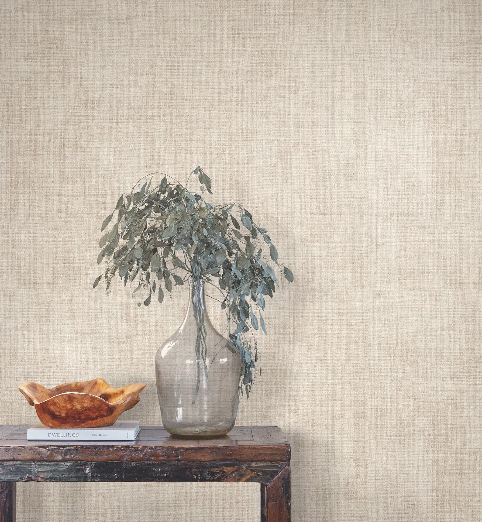 York Wallcoverings Alma Plaster Faux Weave Wallpaper - SKU SI7140