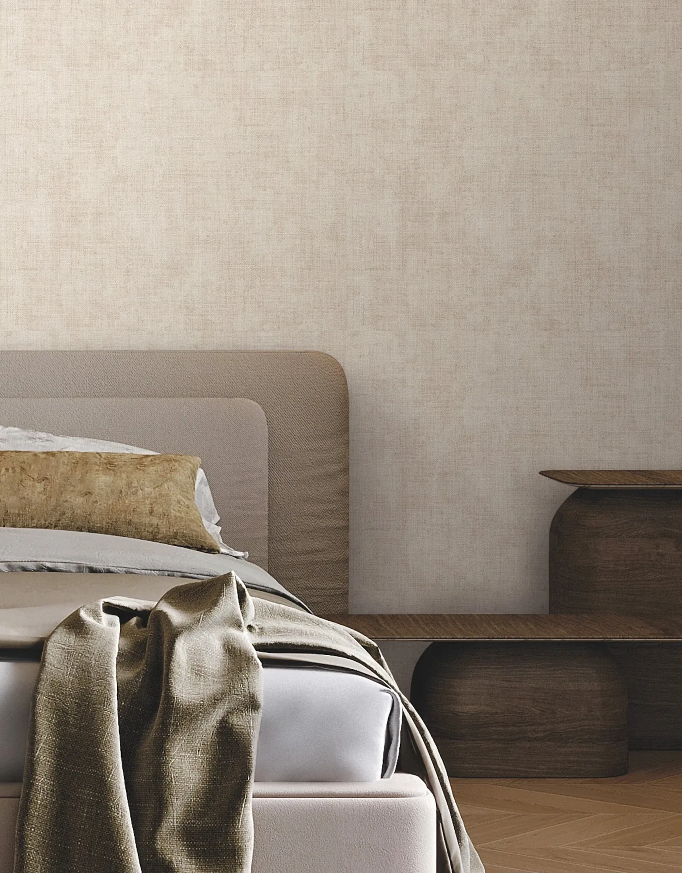 York Wallcoverings Alma Plaster Faux Weave Wallpaper - SKU SI7140