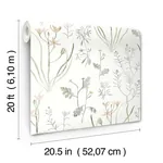 York Wallcoverings Alpine Botanical Lavender Peel & Stick Wallpaper | Wallpaper Twins York Wallcoverings Alpine Botanical Lavender Peel & Stick Wallpaper - SKU PSW1521RL