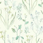 York Wallcoverings Alpine Botanical White Wallpaper | Wallpaper Twins York Wallcoverings Alpine Botanical White Wallpaper - SKU NR1566