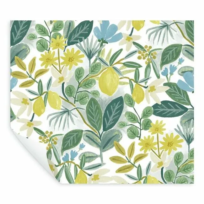 York Wallcoverings Amalfi Blue & Green Peel & Stick Wallpaper - SKU PSW1318RL