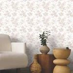 York Wallcoverings Anemone Toile Blush Wallpaper | Wallpaper Twins York Wallcoverings Anemone Toile Blush Wallpaper - SKU RT7874