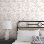 York Wallcoverings Anemone Toile Blush Wallpaper | Wallpaper Twins York Wallcoverings Anemone Toile Blush Wallpaper - SKU RT7874