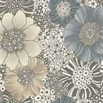 York Wallcoverings Anemones Brown Peel & Stick Wallpaper | Wallpaper Twins York Wallcoverings Anemones Brown Peel & Stick Wallpaper - SKU PSW1639RL