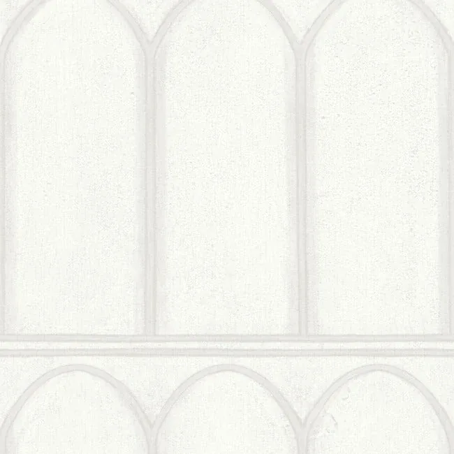 York Wallcoverings Arches White & Pearl Wallpaper - SKU MN1830
