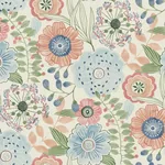York Wallcoverings Artistic Bouquet Multicolor Wallpaper | Wallpaper Twins York Wallcoverings Artistic Bouquet Multicolor Wallpaper - SKU ZM2893