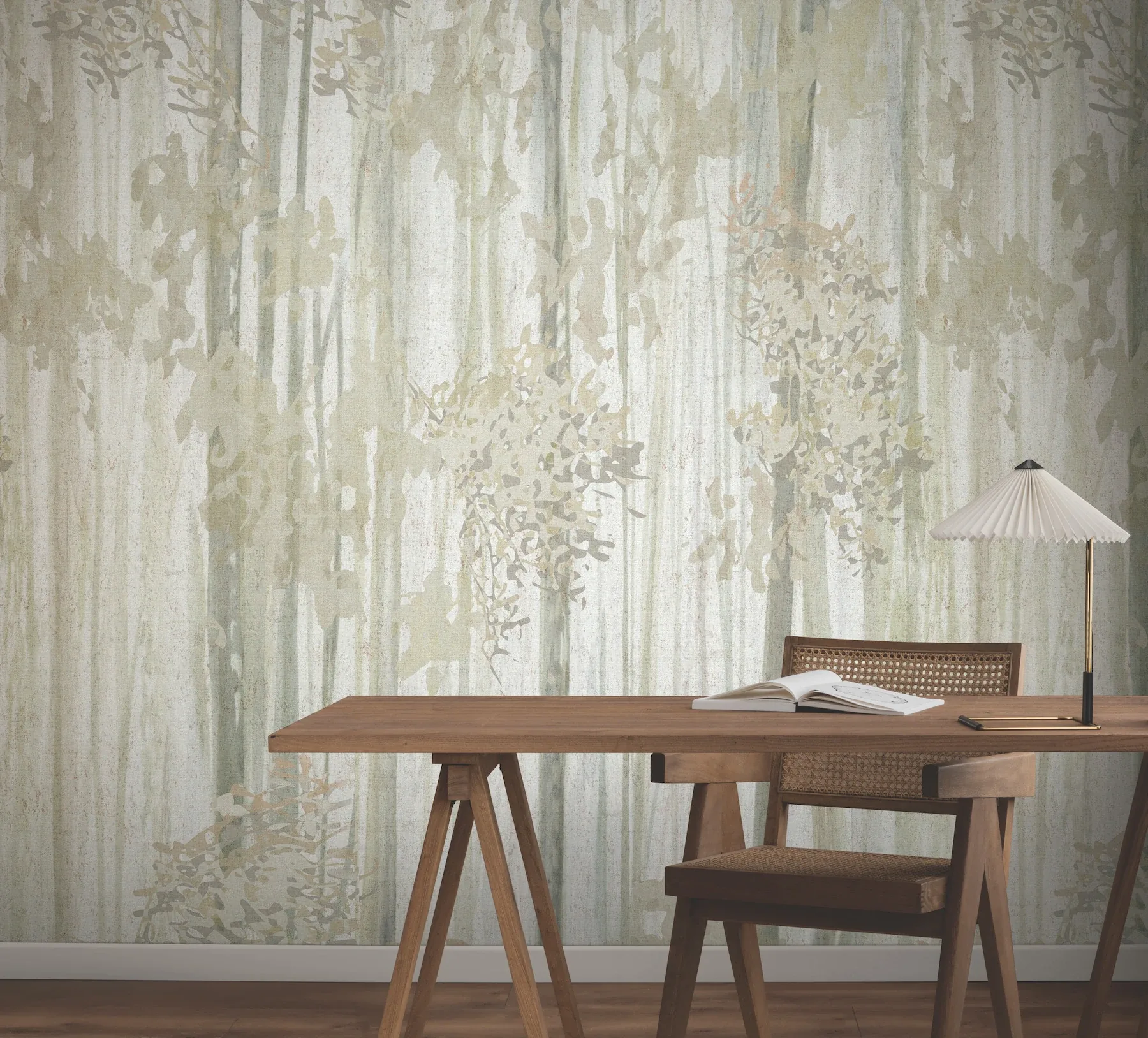 York Wallcoverings Aspen Grove Beige Mural | Wallpaper Twins York Wallcoverings Aspen Grove Beige Mural - SKU GN2605M