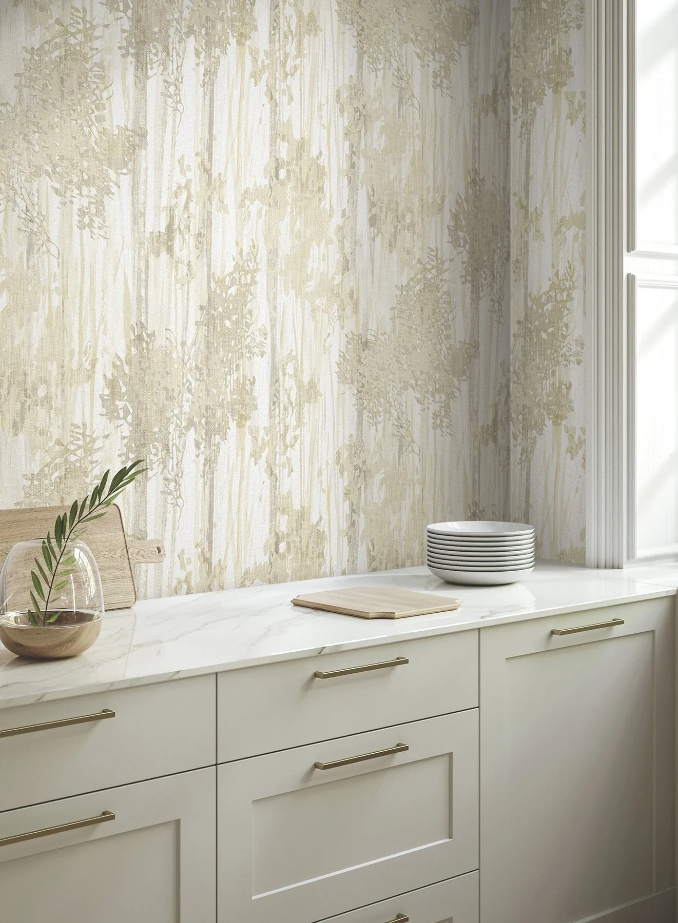 York Wallcoverings Aspen Grove Sand Wallpaper - SKU GN2604