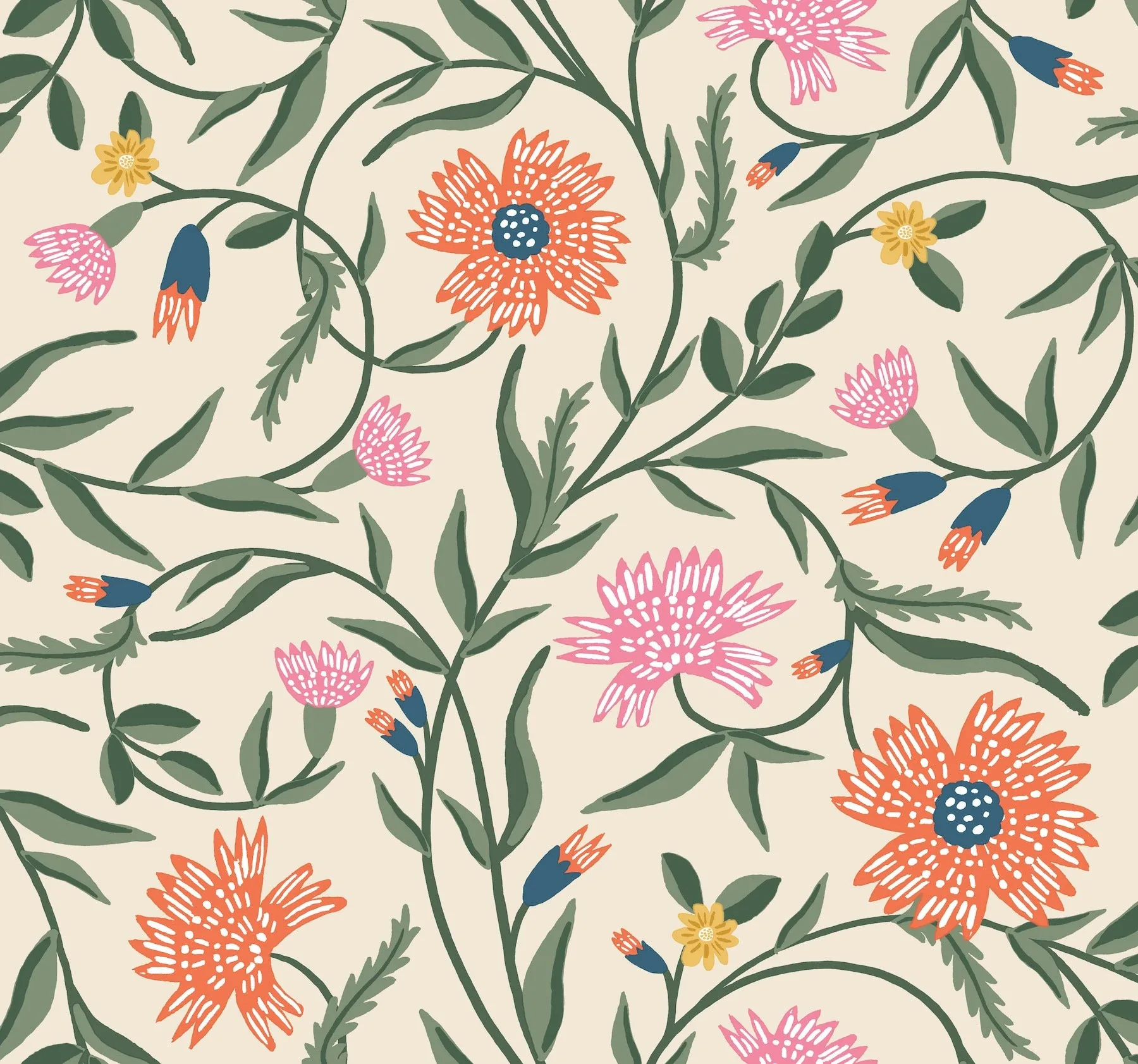 RF7433 | Aster Coral Wallpaper