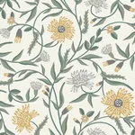 York Wallcoverings Aster Gold Wallpaper | Wallpaper Twins York Wallcoverings Aster Gold Wallpaper - SKU RF7432