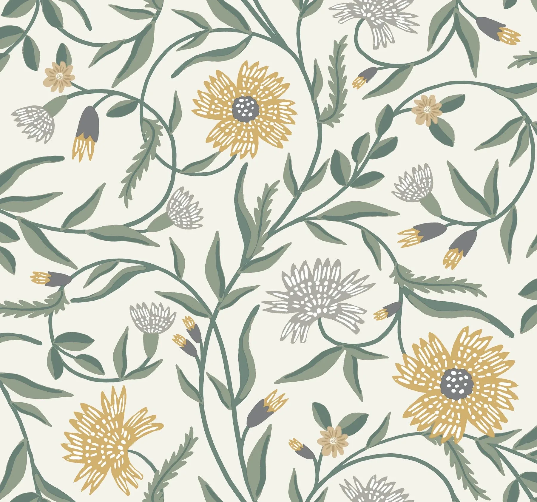 RF7432 | Aster Gold Wallpaper