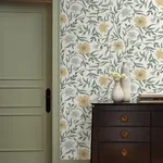 York Wallcoverings Aster Gold Wallpaper | Wallpaper Twins York Wallcoverings Aster Gold Wallpaper - SKU RF7432