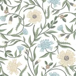 York Wallcoverings Aster White Wallpaper | Wallpaper Twins York Wallcoverings Aster White Wallpaper - SKU RF7431