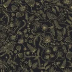 York Wallcoverings Aviary Black & Gold Peel & Stick Wallpaper | Wallpaper Twins York Wallcoverings Aviary Black & Gold Peel & Stick Wallpaper - SKU PSW1310RL