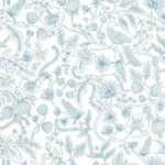 York Wallcoverings Aviary Blue & Cream Peel & Stick Wallpaper | Wallpaper Twins York Wallcoverings Aviary Blue & Cream Peel & Stick Wallpaper - SKU PSW1311RL