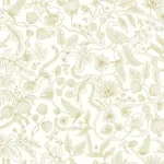 York Wallcoverings Aviary Off White & Gold Peel & Stick Wallpaper - SKU PSW1309RL