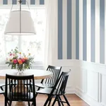 York Wallcoverings Awning Stripe Blue Wallpaper - SKU CV4443