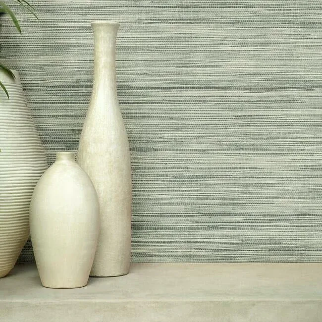 York Wallcoverings Bahia Grass Grey Peel & Stick Wallpaper | Wallpaper Twins York Wallcoverings Bahia Grass Grey Peel & Stick Wallpaper - SKU PSW1138RL