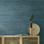 York Wallcoverings Bahia Grass Navy Peel & Stick Wallpaper | Wallpaper Twins York Wallcoverings Bahia Grass Navy Peel & Stick Wallpaper - SKU PSW1136RL