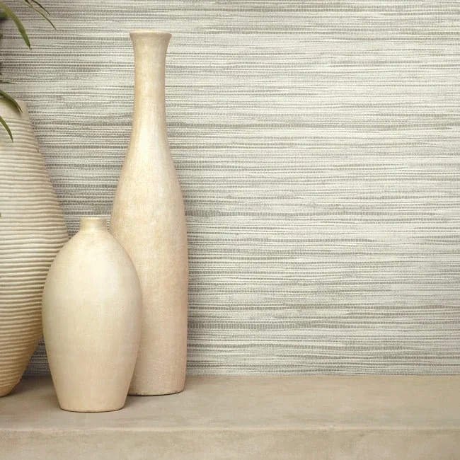 York Wallcoverings Bahia Grass Off White Peel & Stick Wallpaper - SKU PSW1137RL