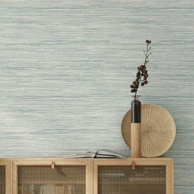York Wallcoverings Bahiagrass Blue Wallpaper | Wallpaper Twins York Wallcoverings Bahiagrass Blue Wallpaper - SKU CV4415