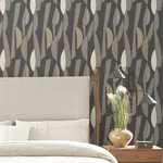 York Wallcoverings Balance Carbon & Graphite Wallpaper - SKU ZM2826