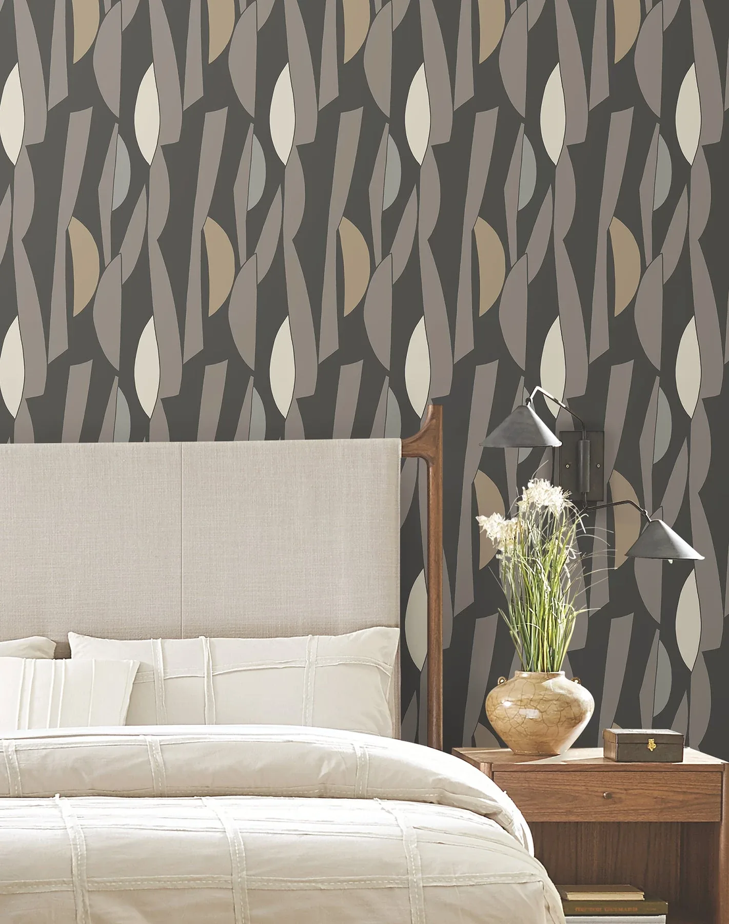 York Wallcoverings Balance Carbon & Graphite Wallpaper - SKU ZM2826