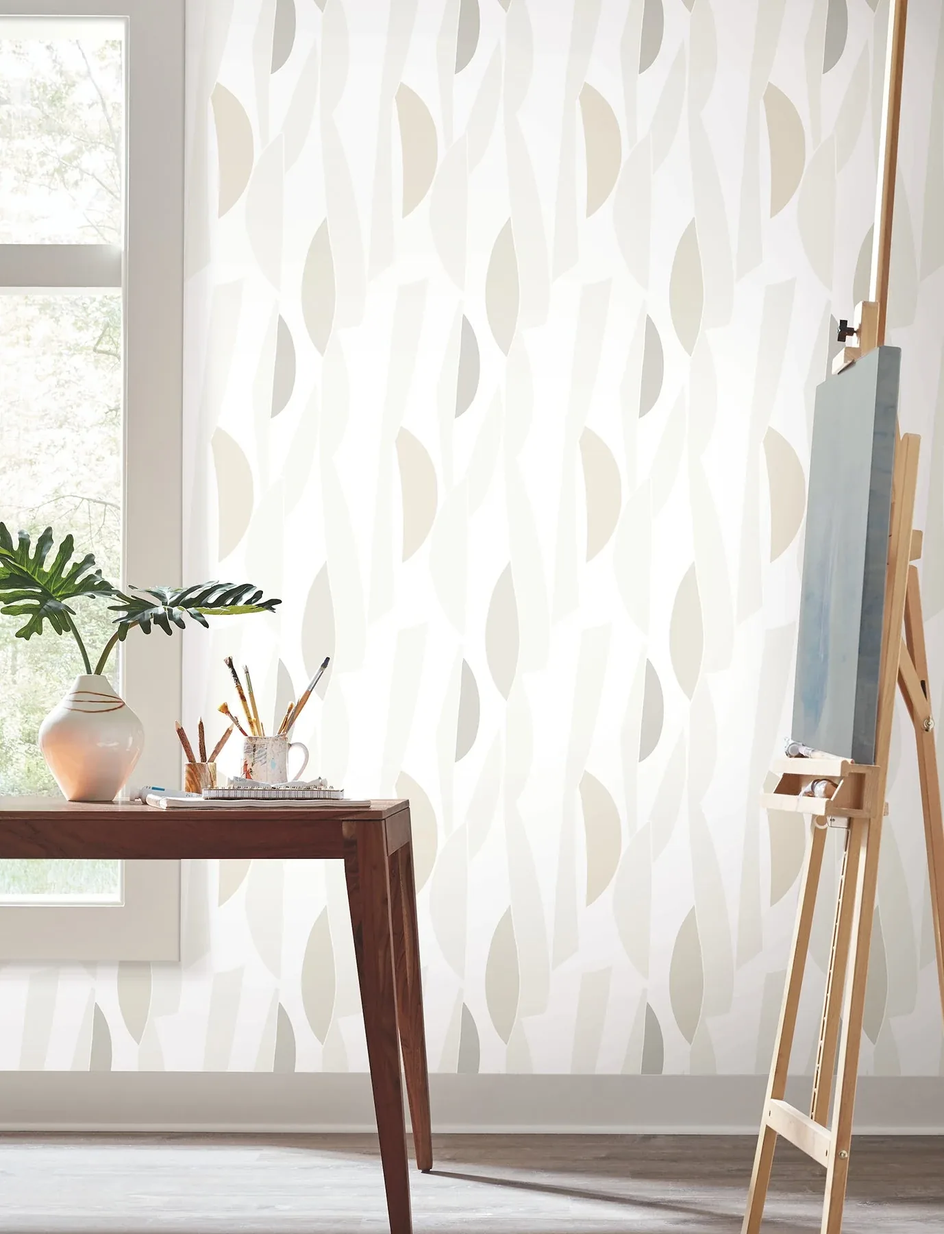 York Wallcoverings Balance Gesso Wallpaper | Wallpaper Twins York Wallcoverings Balance Gesso Wallpaper - SKU ZM2824