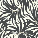 York Wallcoverings Bali Leaves Off White & Dark Grey Wallpaper | Wallpaper Twins York Wallcoverings Bali Leaves Off White & Dark Grey Wallpaper - SKU AT7056