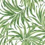 York Wallcoverings Bali Leaves Yellow & Tan Wallpaper - SKU AT7050