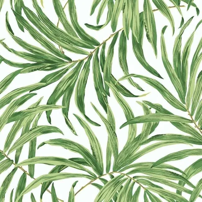 AT7050 | Bali Leaves Yellow & Tan Wallpaper