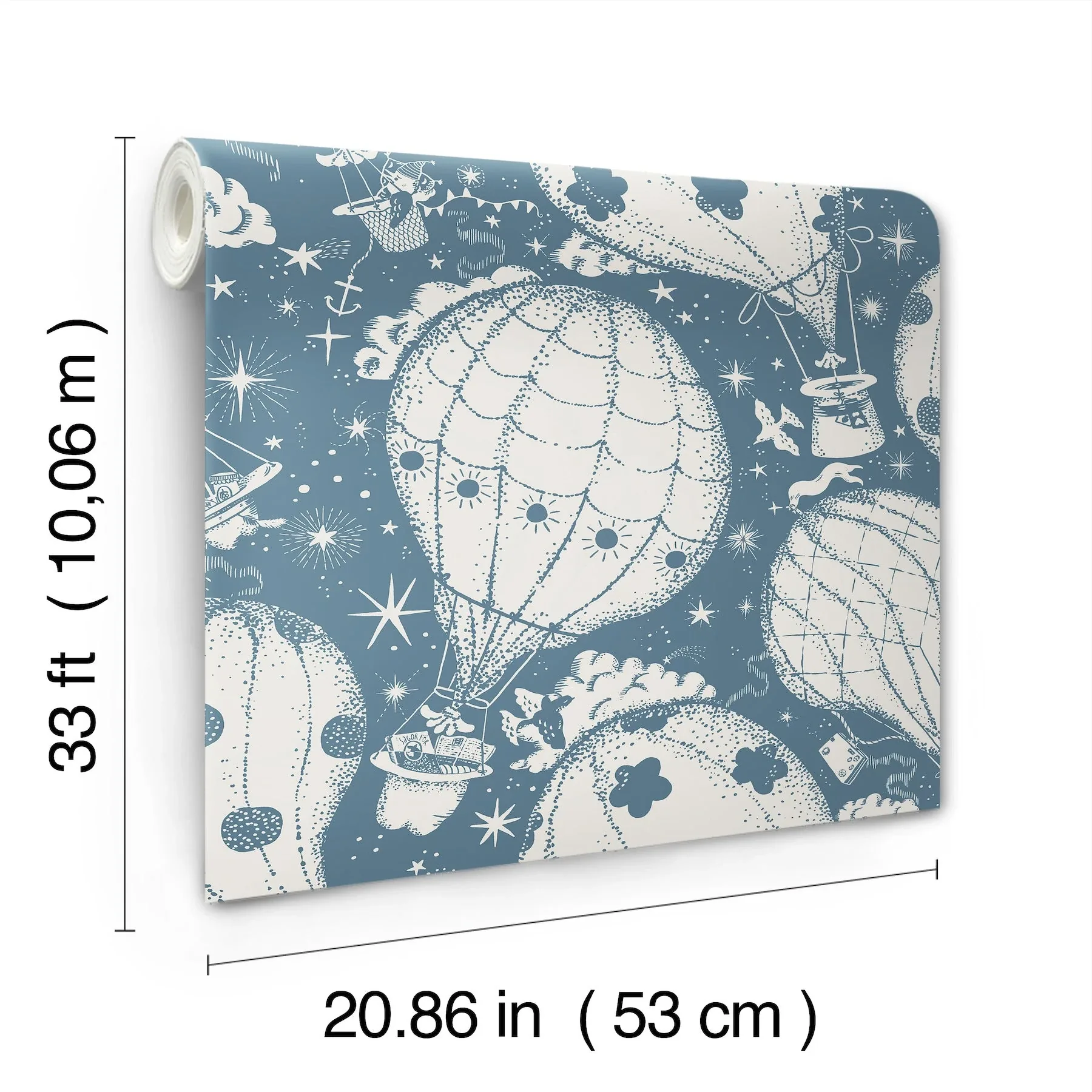 York Wallcoverings Ballongerna Dark Blue Wallpaper | Wallpaper Twins York Wallcoverings Ballongerna Dark Blue Wallpaper - SKU MB29006