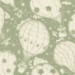 York Wallcoverings Ballongerna Green Wallpaper | Wallpaper Twins York Wallcoverings Ballongerna Green Wallpaper - SKU MB29004
