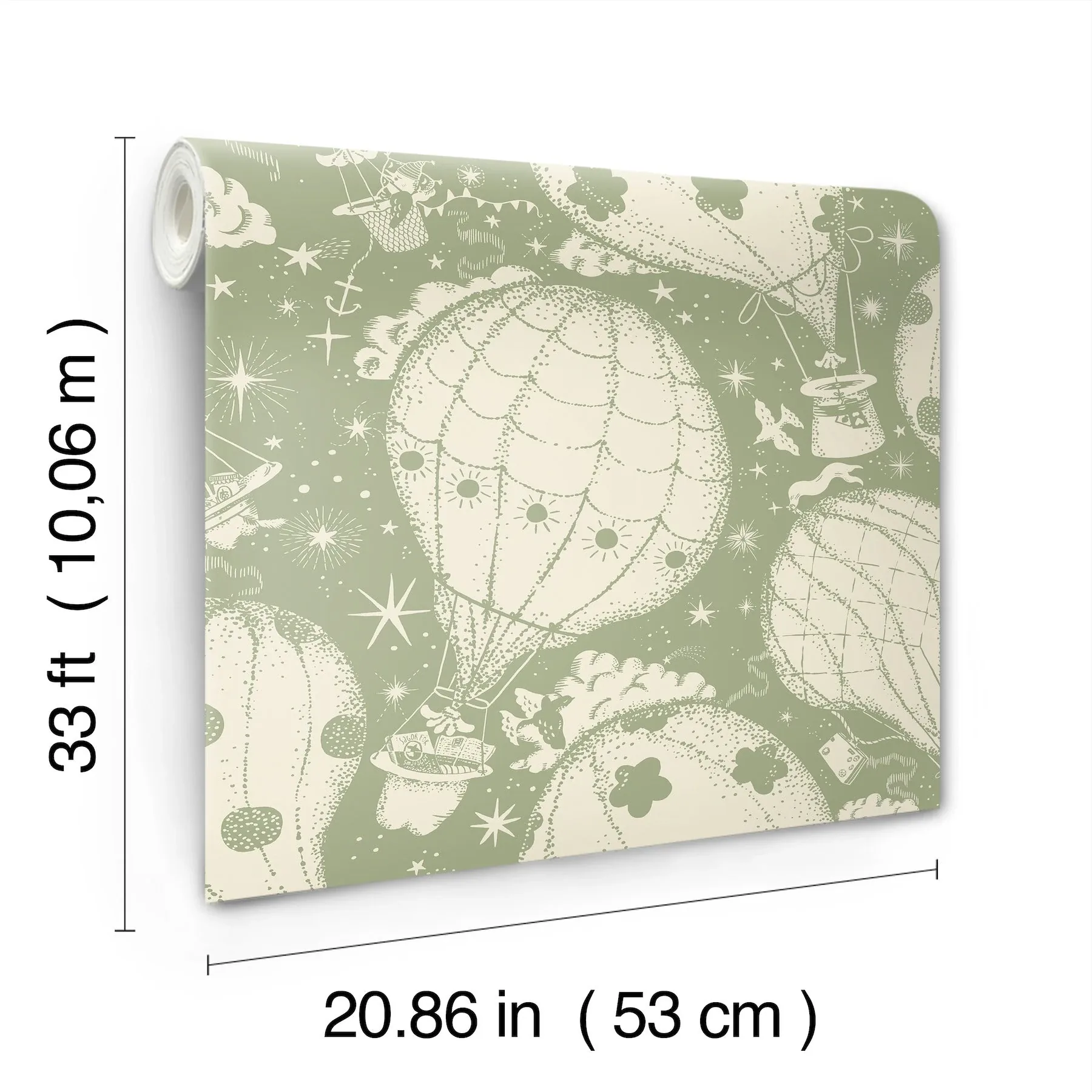 York Wallcoverings Ballongerna Green Wallpaper | Wallpaper Twins York Wallcoverings Ballongerna Green Wallpaper - SKU MB29004