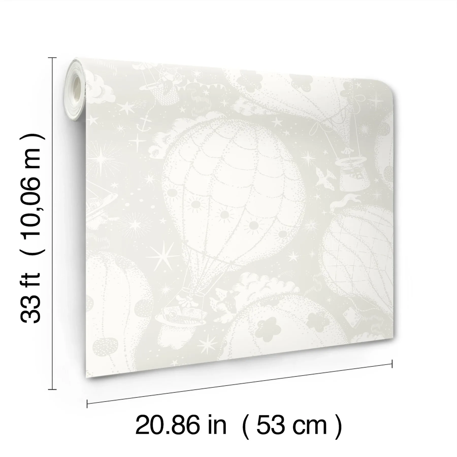 York Wallcoverings Ballongerna Grey Wallpaper | Wallpaper Twins York Wallcoverings Ballongerna Grey Wallpaper - SKU MB29001