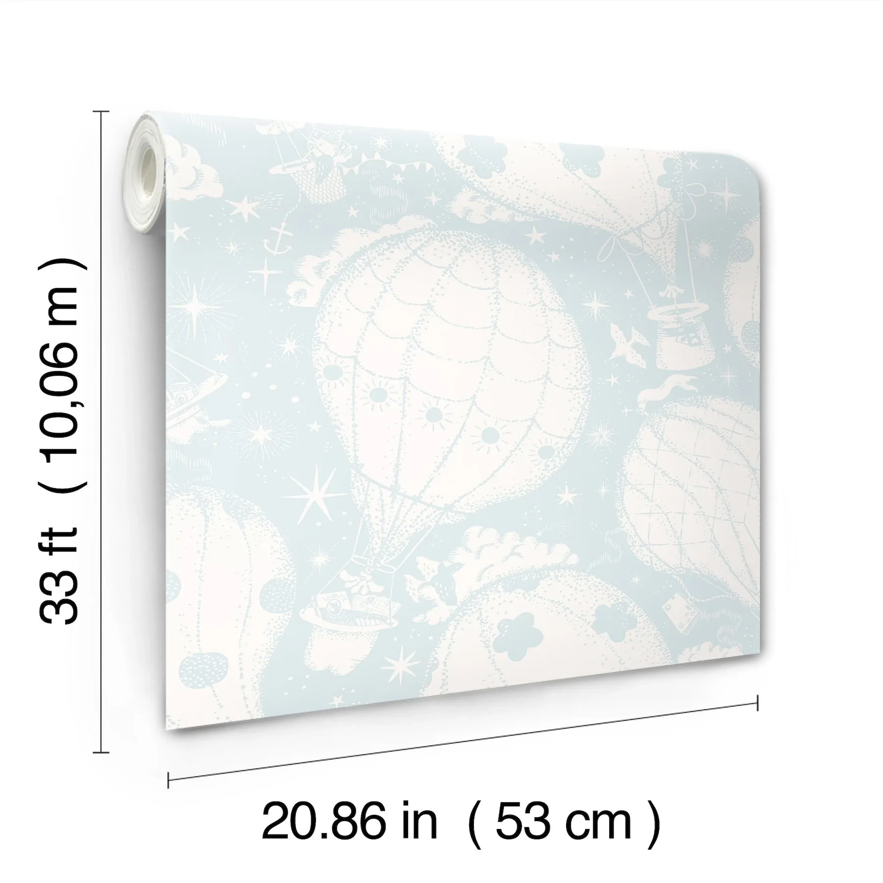 York Wallcoverings Ballongerna Light Blue Wallpaper | Wallpaper Twins York Wallcoverings Ballongerna Light Blue Wallpaper - SKU MB29005