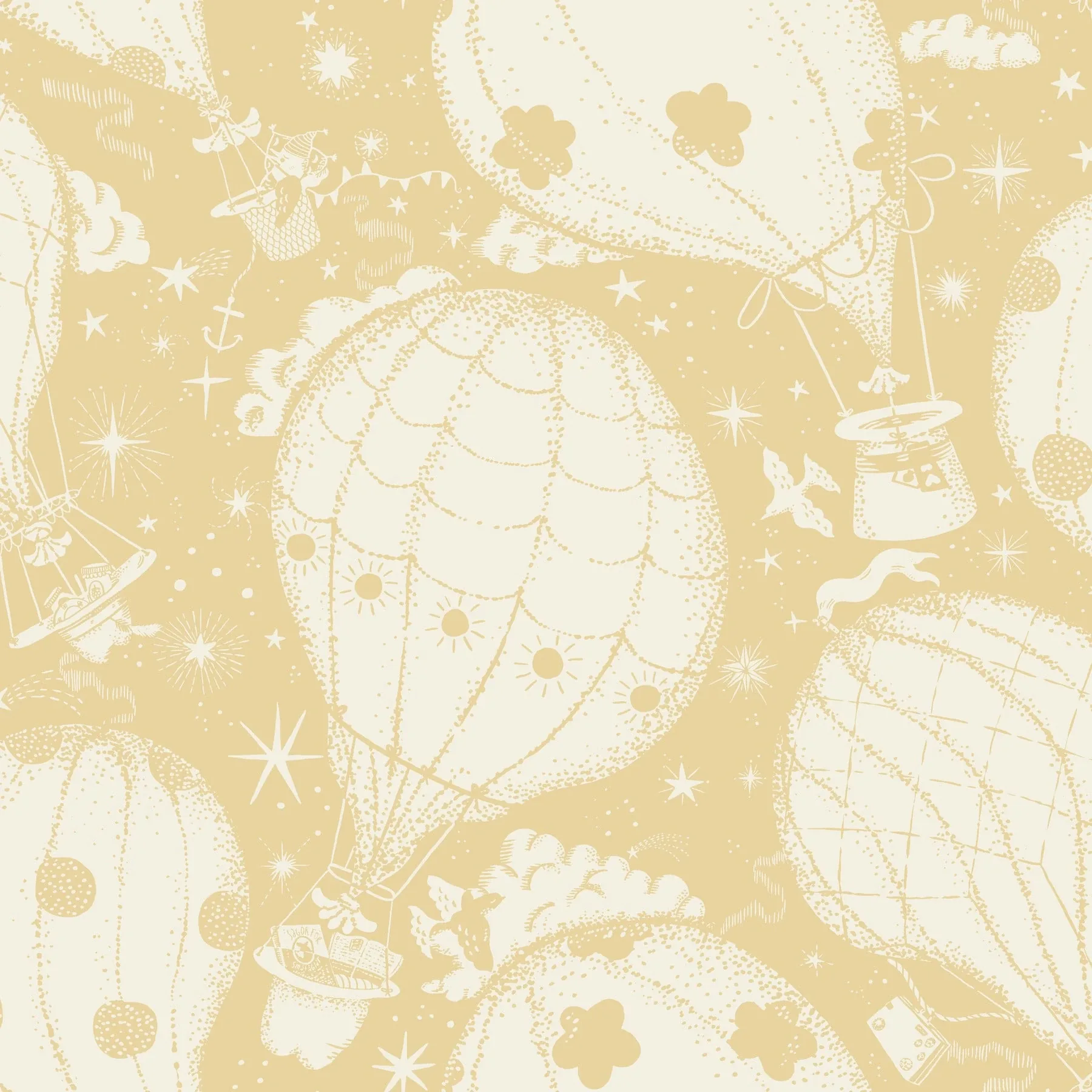 MB29002 | Ballongerna Yellow Wallpaper