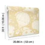 York Wallcoverings Ballongerna Yellow Wallpaper - SKU MB29002