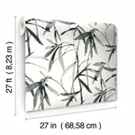 York Wallcoverings Bamboo Ink Black & White Wallpaper | Wallpaper Twins York Wallcoverings Bamboo Ink Black & White Wallpaper - SKU BW3843