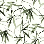 York Wallcoverings Bamboo Ink Green & Black Wallpaper - SKU BW3842