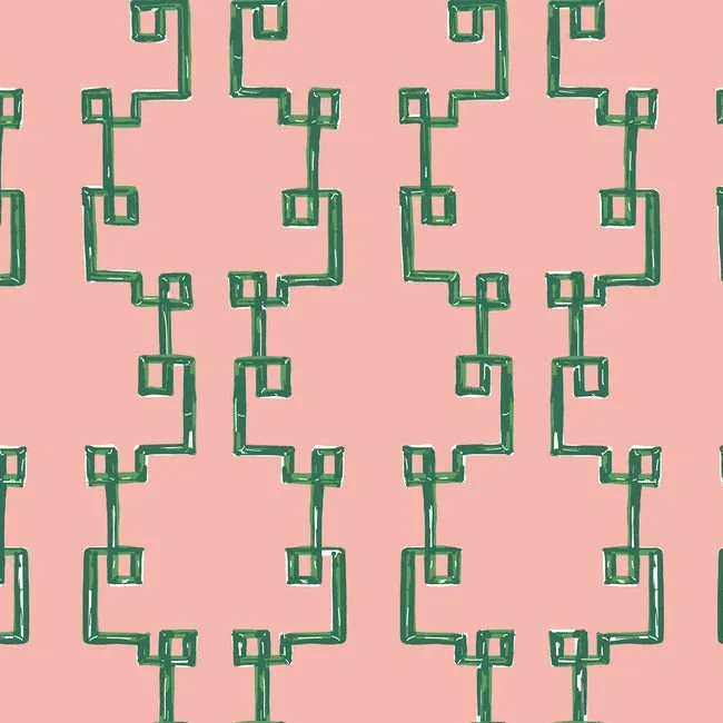 PSW1387RL | Bamboozled Bahama Pink Peel & Stick Wallpaper