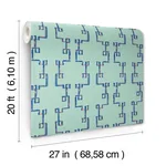 York Wallcoverings Bamboozled Sky Blue Peel & Stick Wallpaper - SKU PSW1388RL