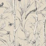 York Wallcoverings Bambou Toile Beige Wallpaper | Wallpaper Twins York Wallcoverings Bambou Toile Beige Wallpaper - SKU RT7832