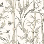 York Wallcoverings Bambou Toile White Wallpaper | Wallpaper Twins York Wallcoverings Bambou Toile White Wallpaper - SKU RT7836