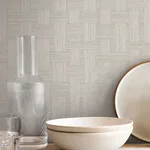 York Wallcoverings Basketry Dove Grey Wallpaper | Wallpaper Twins York Wallcoverings Basketry Dove Grey Wallpaper - SKU SI25723