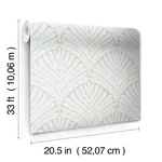 York Wallcoverings Beachcomber Green & White Wallpaper | Wallpaper Twins York Wallcoverings Beachcomber Green & White Wallpaper - SKU MN1871